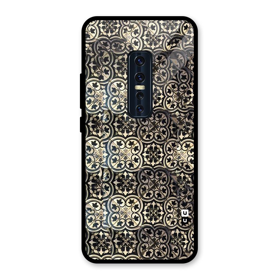 Abstract Tile Glass Back Case for Vivo V17 Pro