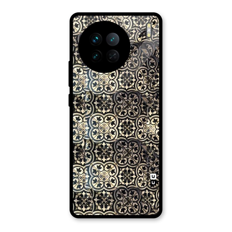 Abstract Tile Glass Back Case for Vivo X90