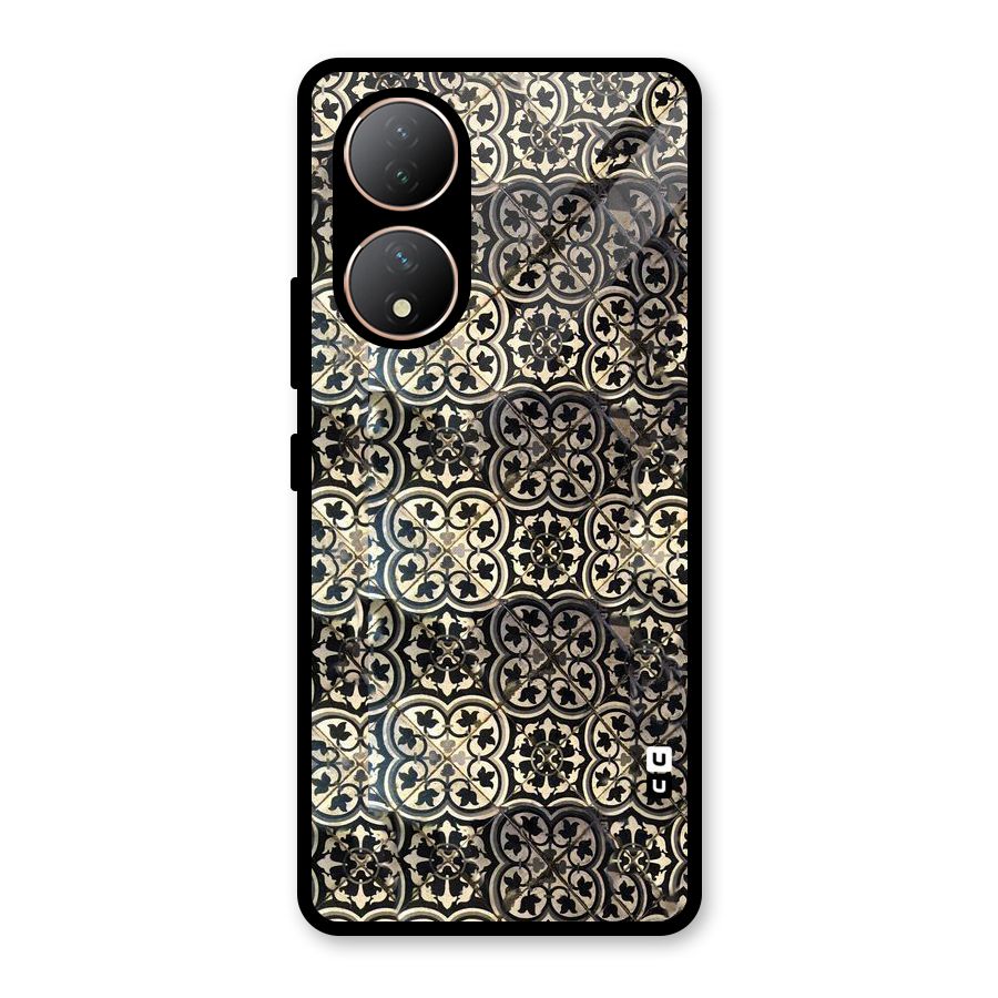 Abstract Tile Glass Back Case for Vivo Y100A