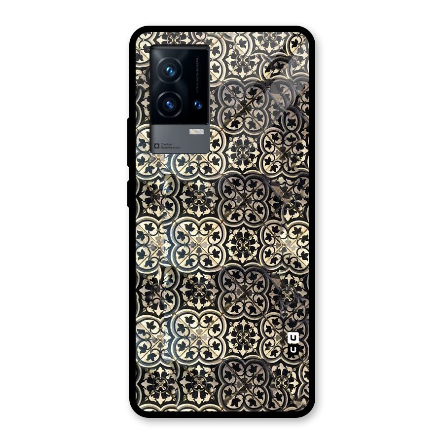 Abstract Tile Glass Back Case for iQOO 9 5G