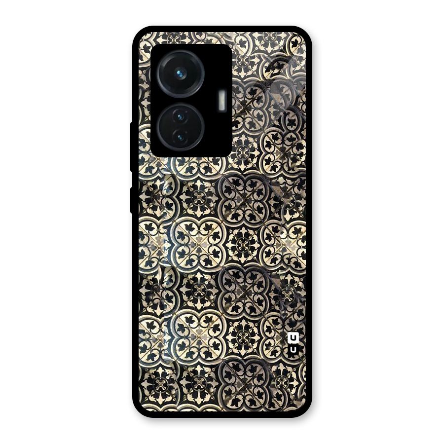Abstract Tile Glass Back Case for iQOO Z6 44W