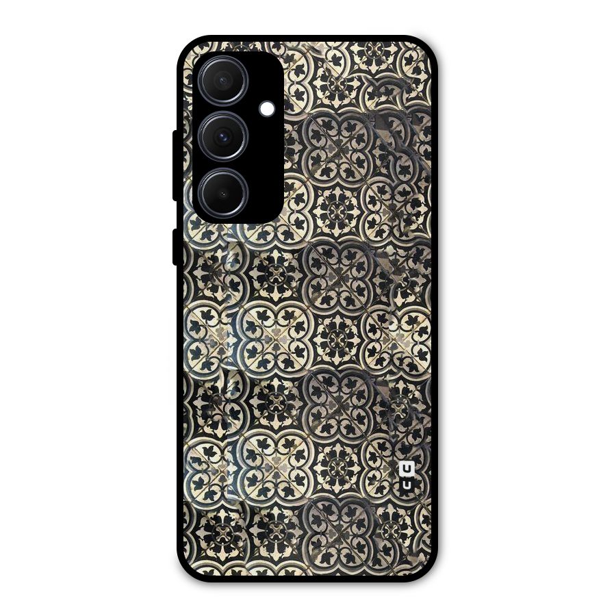Abstract Tile Metal Back Case for Galaxy A35