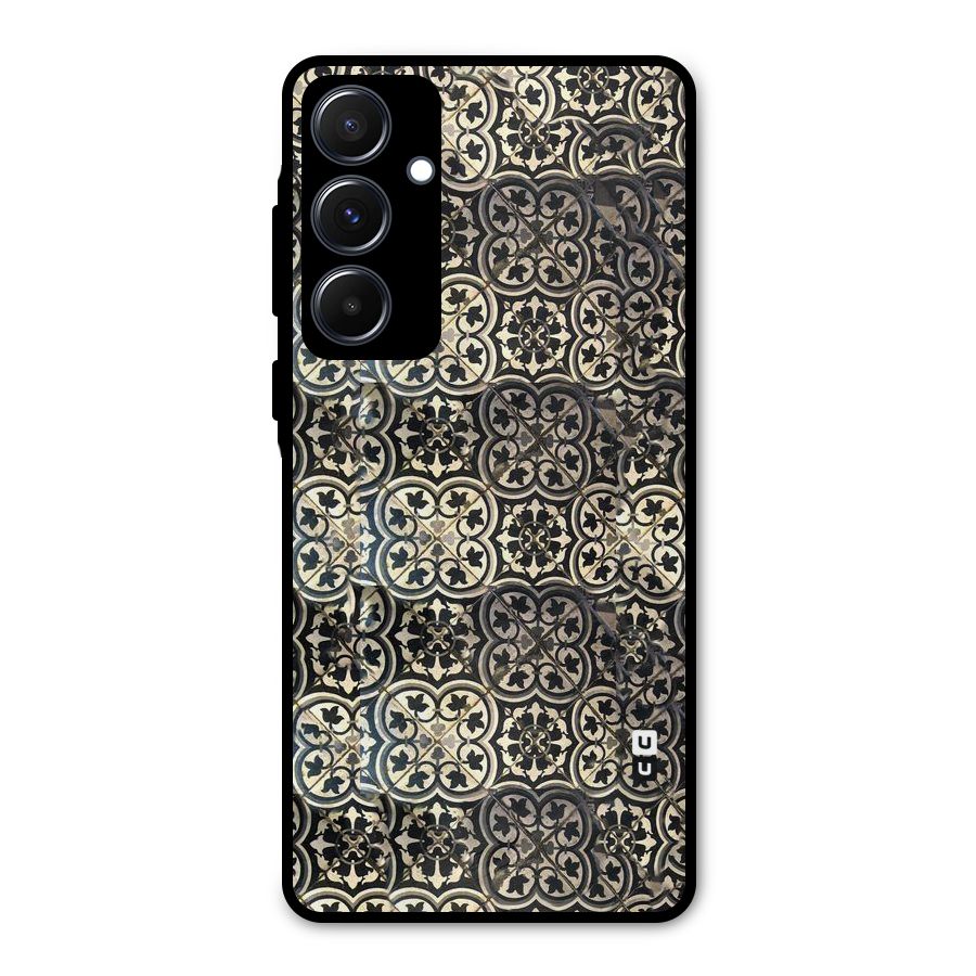 Abstract Tile Metal Back Case for Galaxy A55