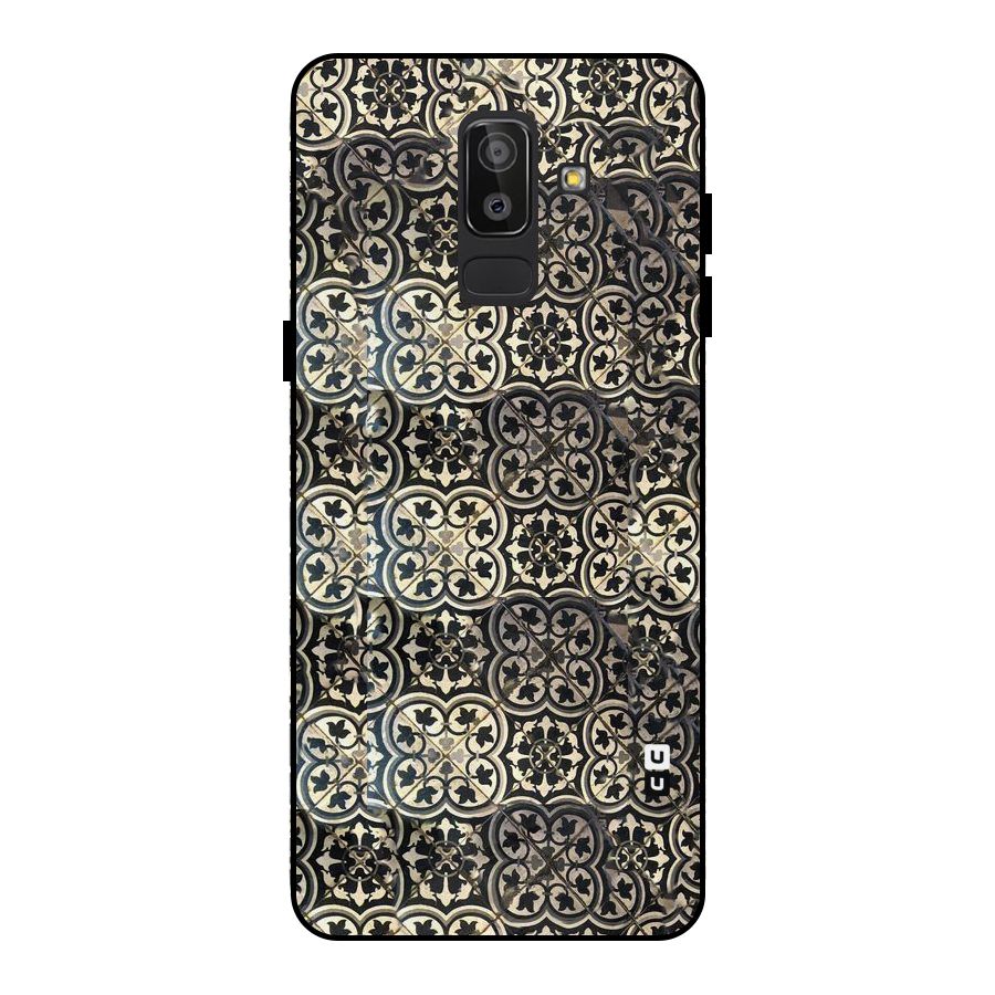 Abstract Tile Metal Back Case for Galaxy J8