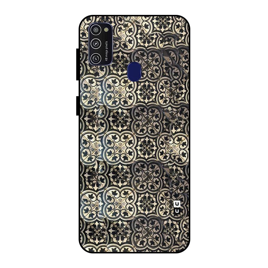 Abstract Tile Metal Back Case for Galaxy M21