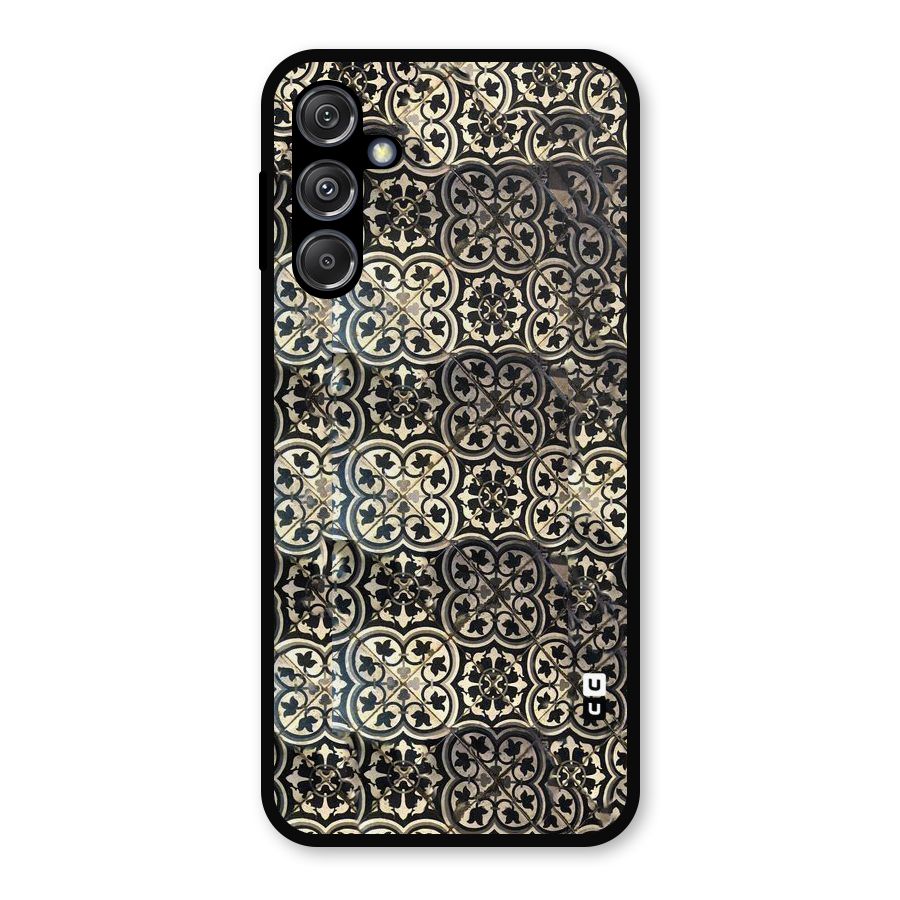Abstract Tile Metal Back Case for Galaxy M34 5G