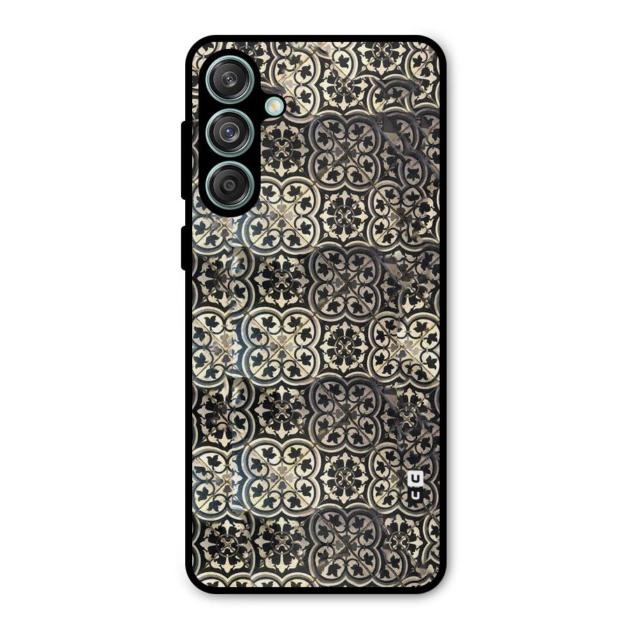 Abstract Tile Metal Back Case for Galaxy M55 5G
