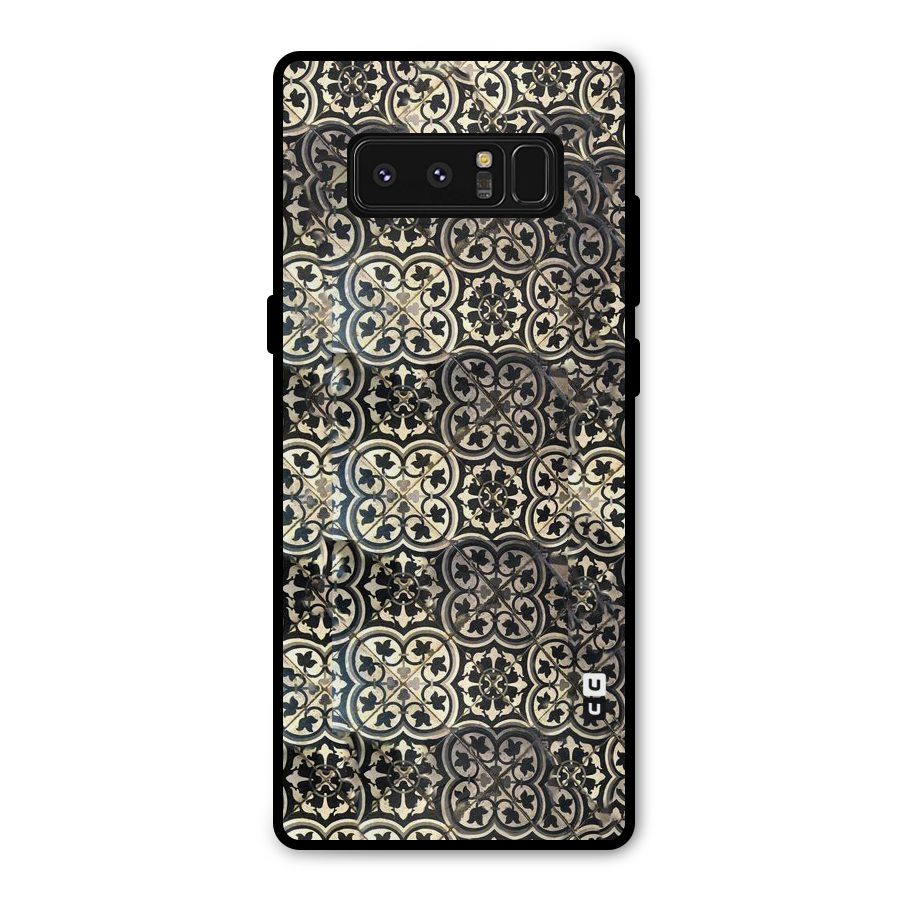 Abstract Tile Metal Back Case for Galaxy Note 8
