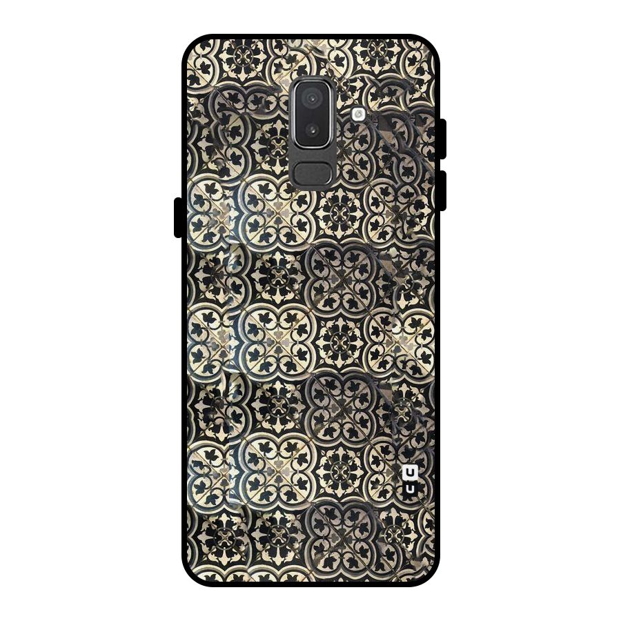Abstract Tile Metal Back Case for Galaxy On8 (2018)