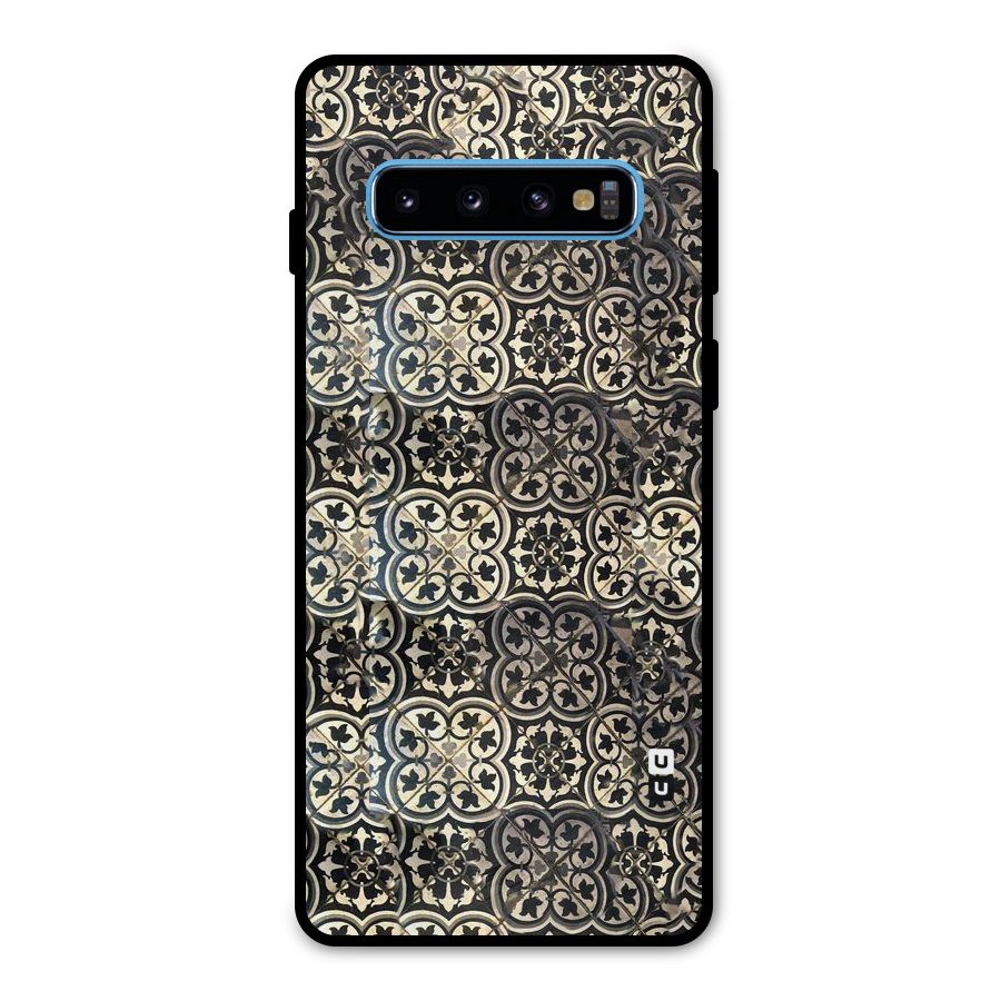 Abstract Tile Metal Back Case for Galaxy S10