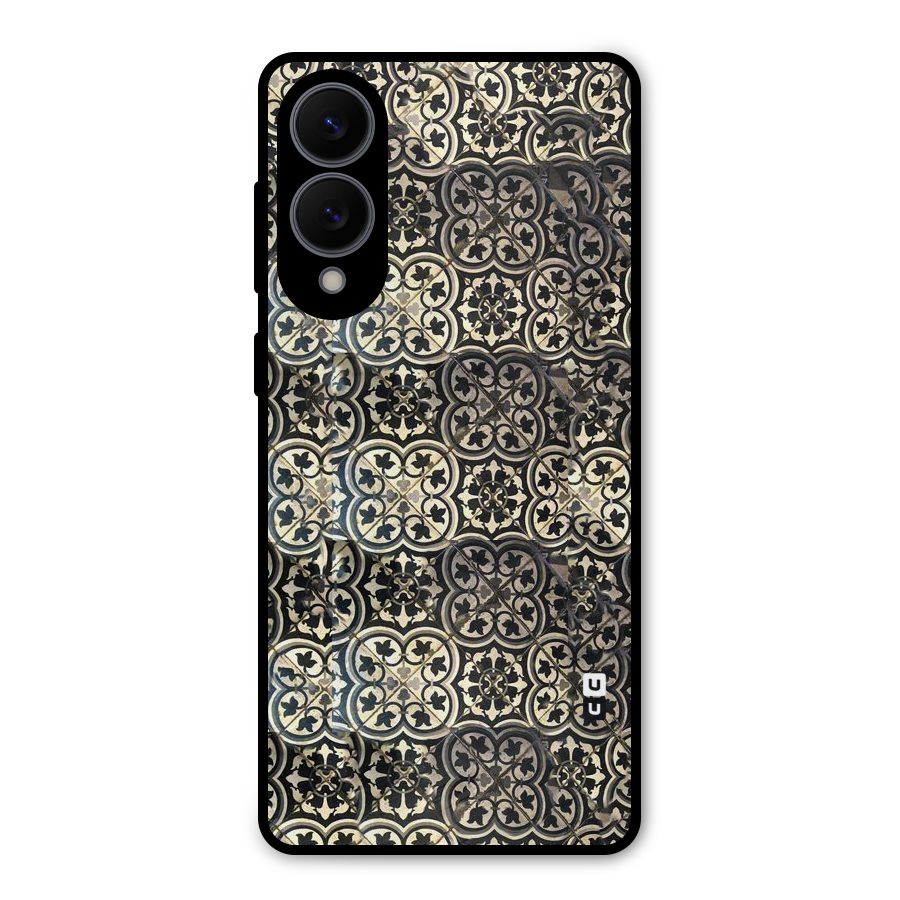 Abstract Tile Metal Back Case for Galaxy S25 Edge