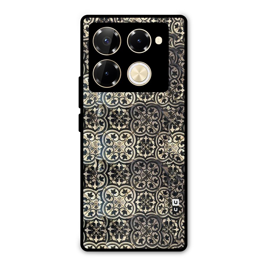 Abstract Tile Metal Back Case for Infinix Note 40 Pro Plus