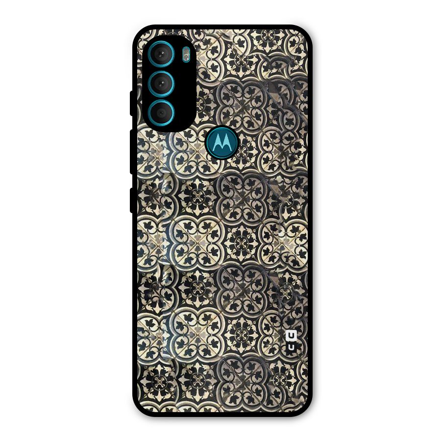 Abstract Tile Metal Back Case for Moto G71 5G