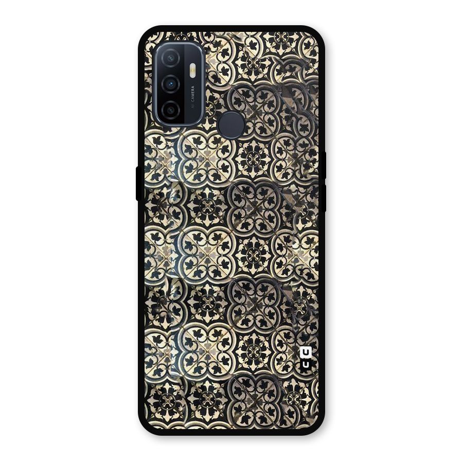 Abstract Tile Metal Back Case for Oppo A53
