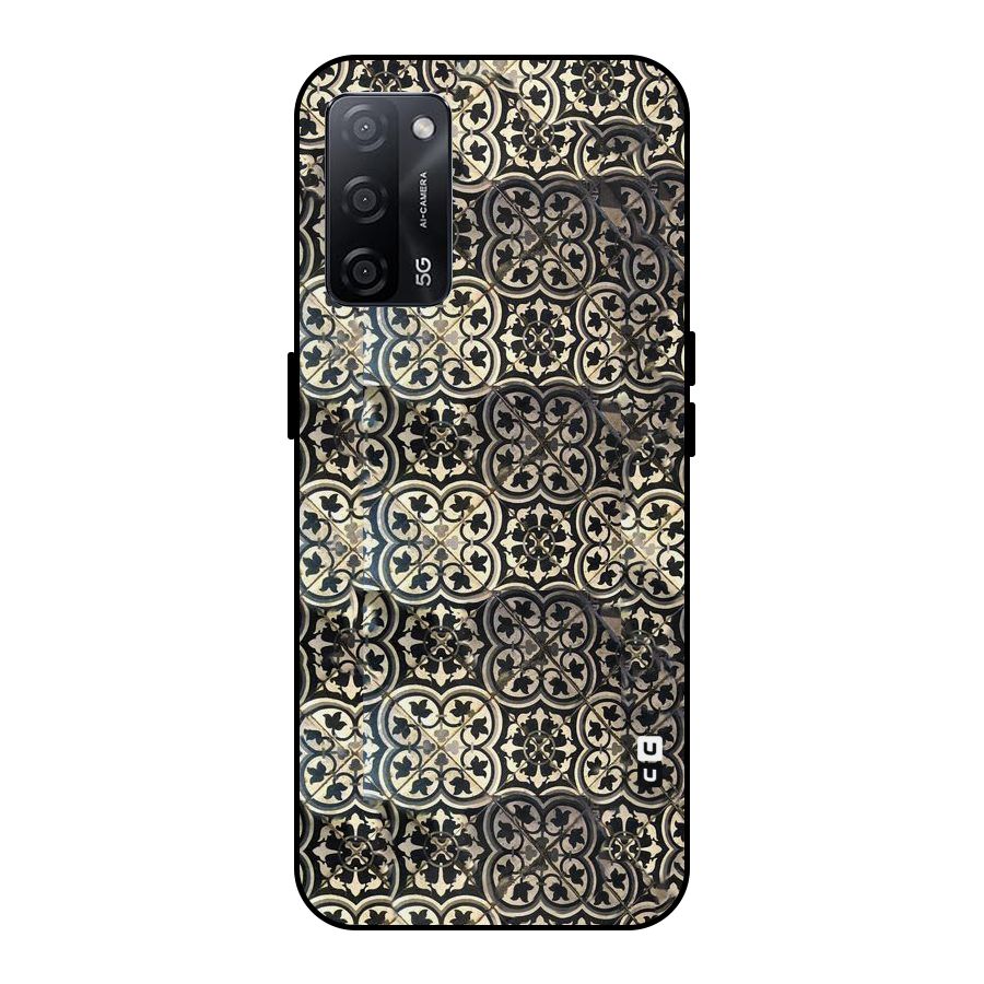 Abstract Tile Metal Back Case for Oppo A53s 5G