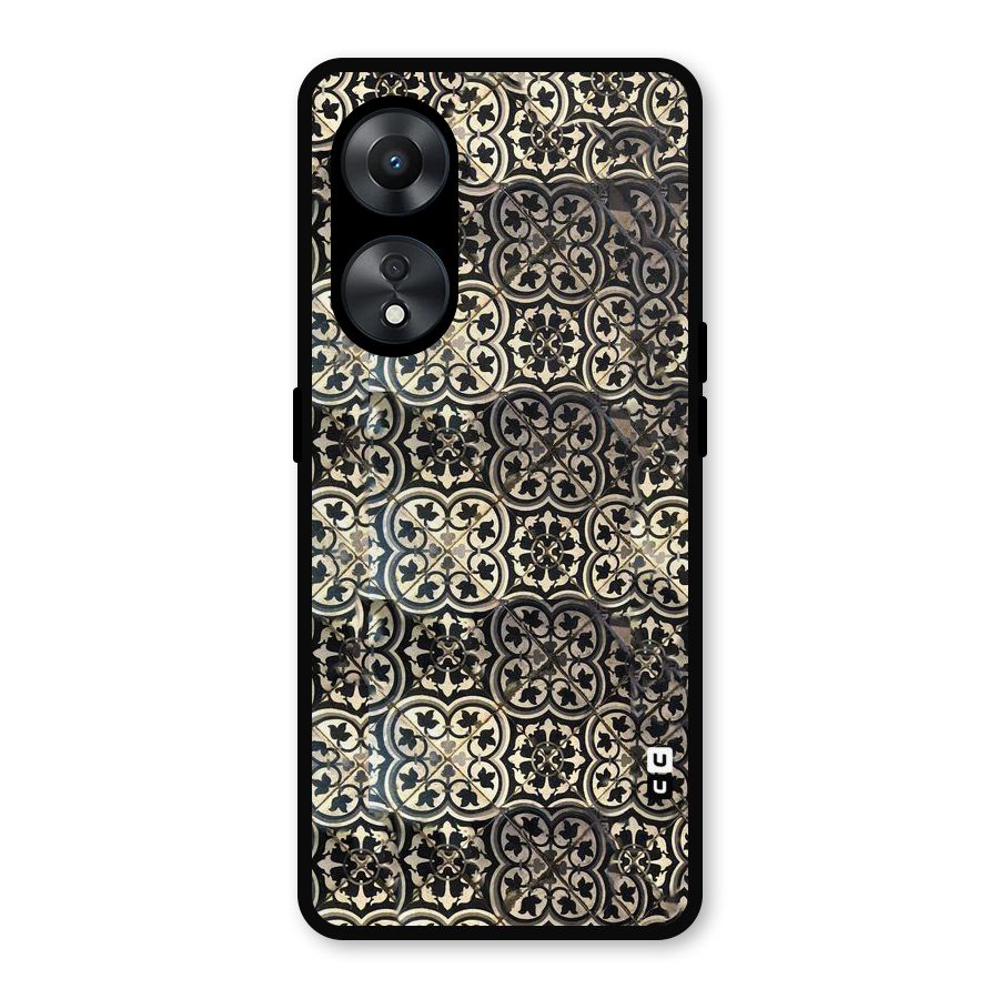 Abstract Tile Metal Back Case for Oppo A78
