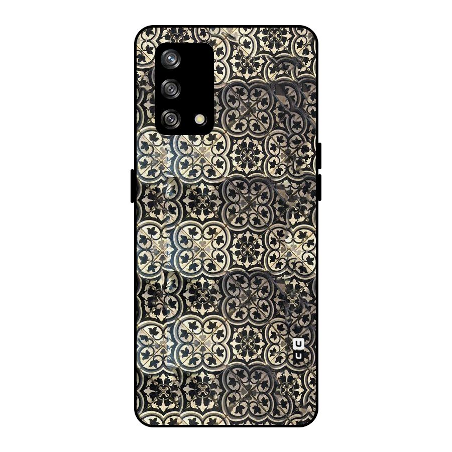 Abstract Tile Metal Back Case for Oppo F19