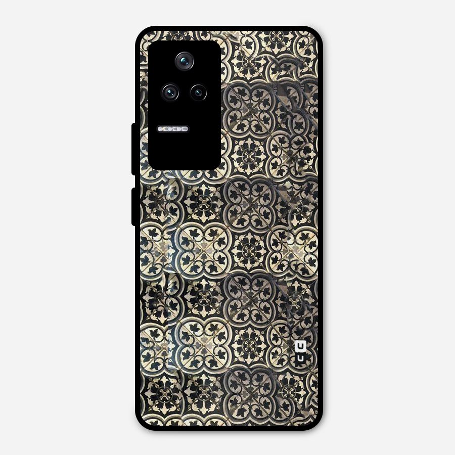 Abstract Tile Metal Back Case for Poco F4 5G