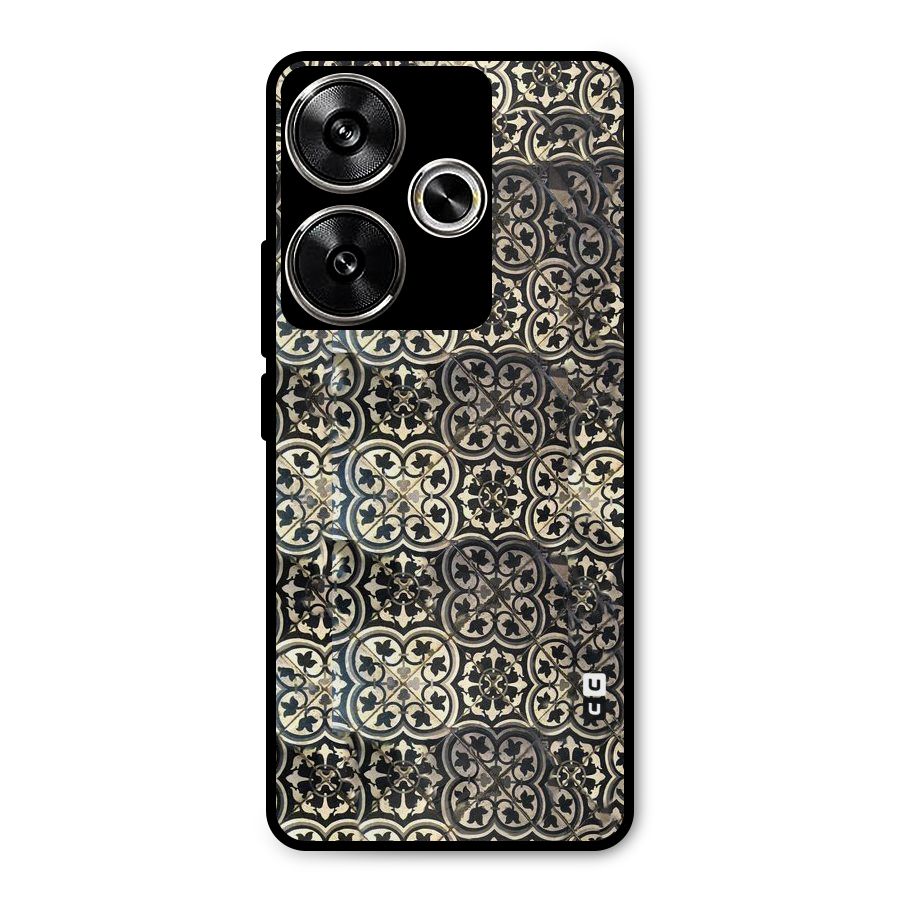 Abstract Tile Metal Back Case for Poco F6