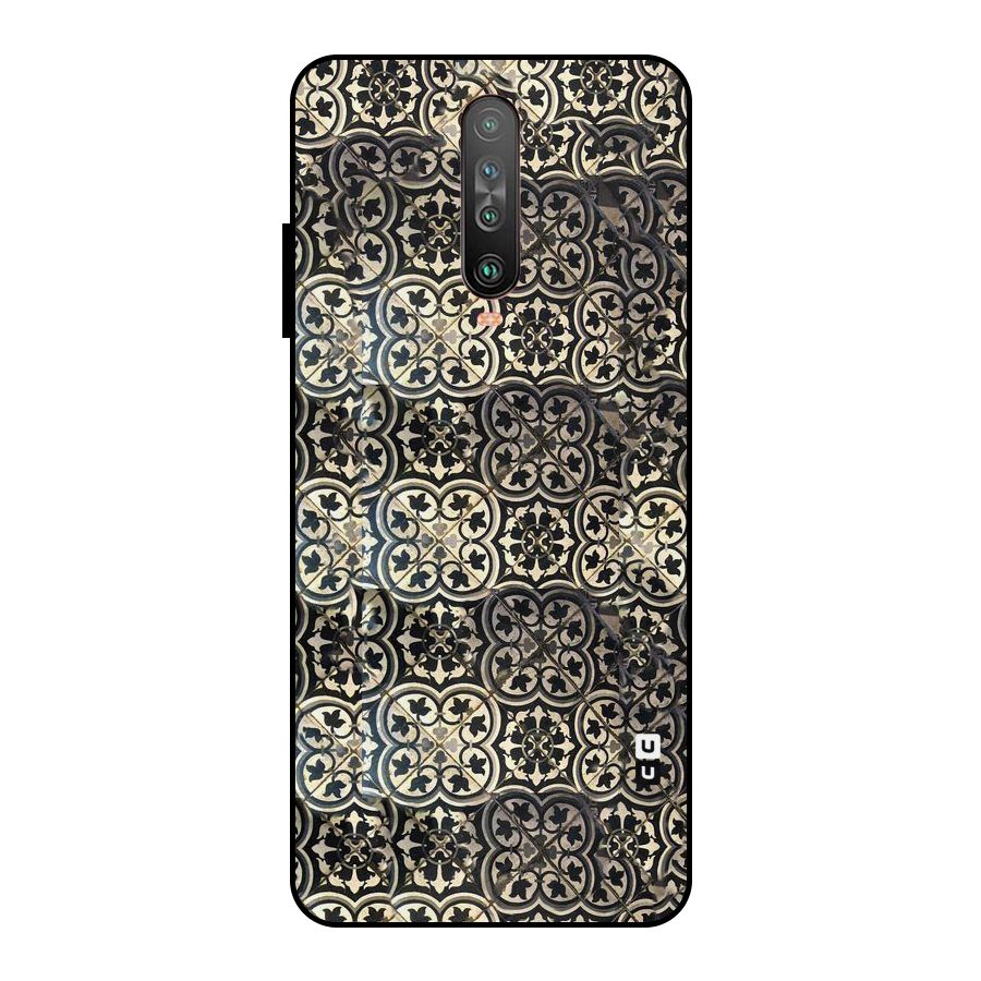 Abstract Tile Metal Back Case for Poco X2
