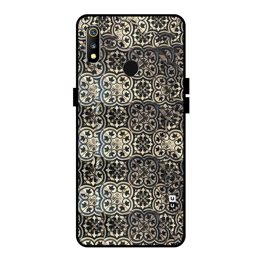 Abstract Tile Metal Back Case for Realme 3