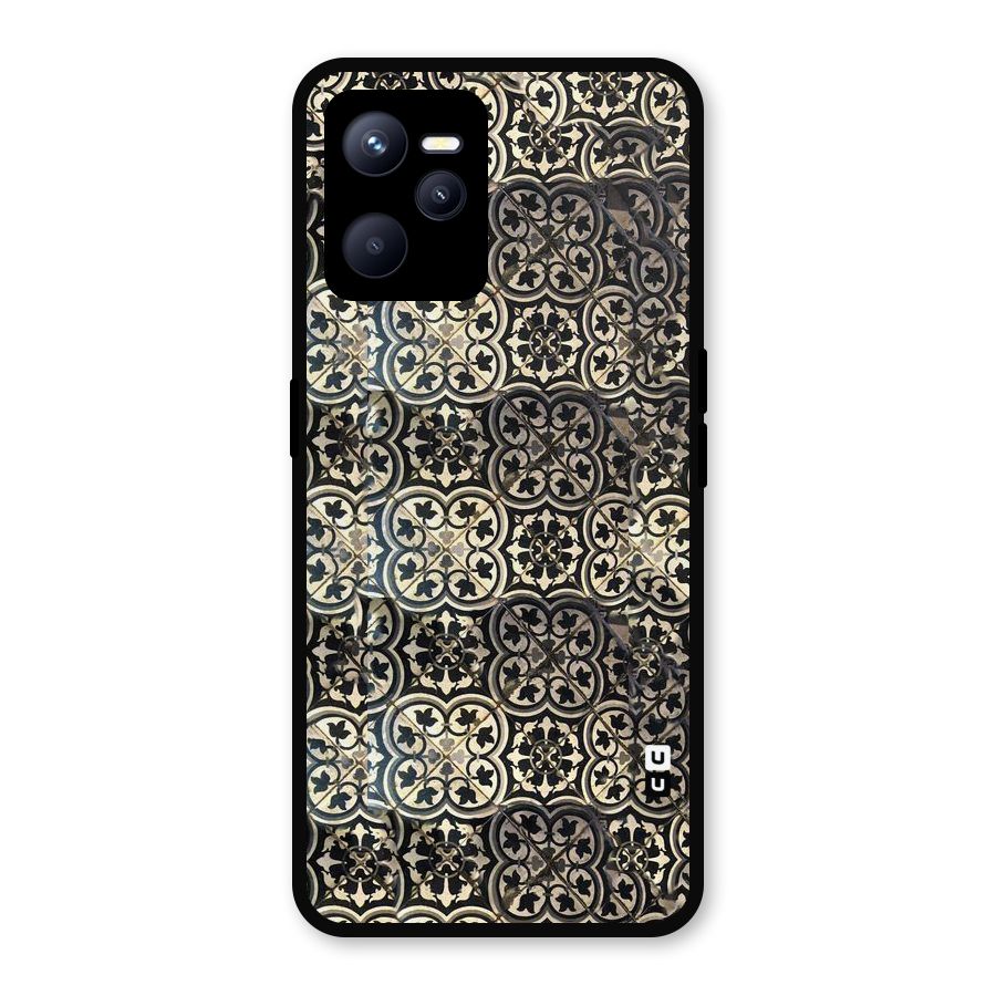 Abstract Tile Metal Back Case for Realme C35