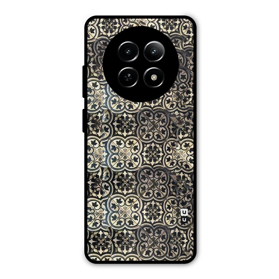 Abstract Tile Metal Back Case for Realme Narzo 70x 5G