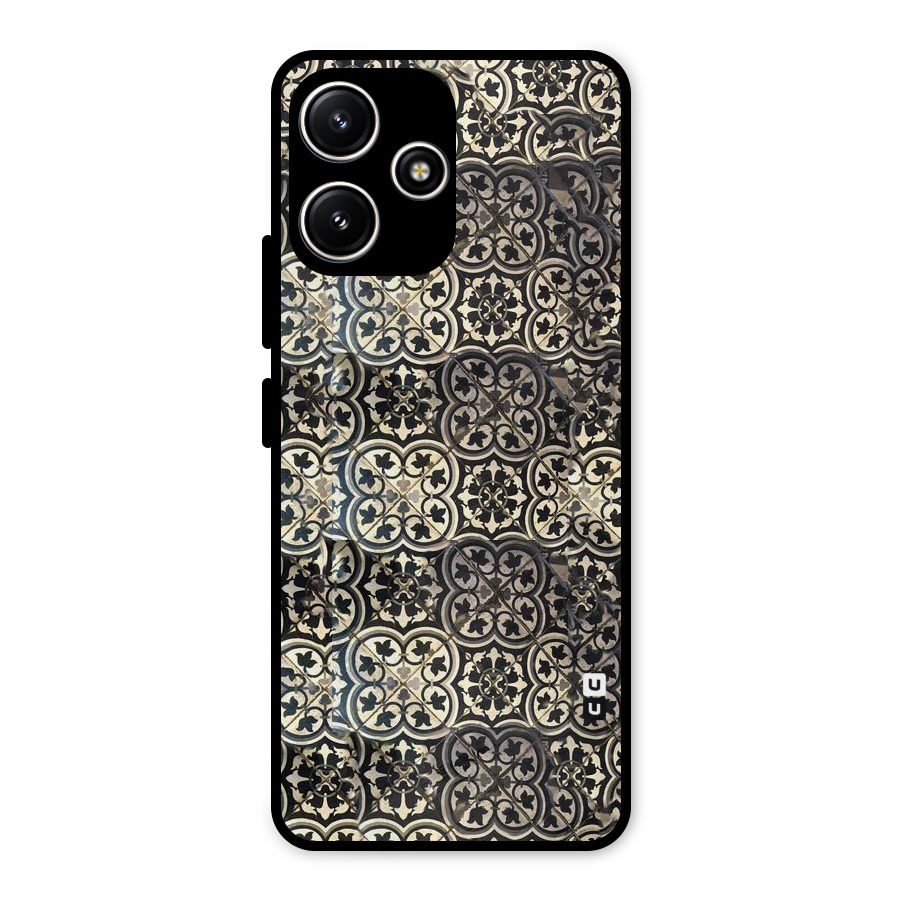 Abstract Tile Metal Back Case for Redmi 12 5G