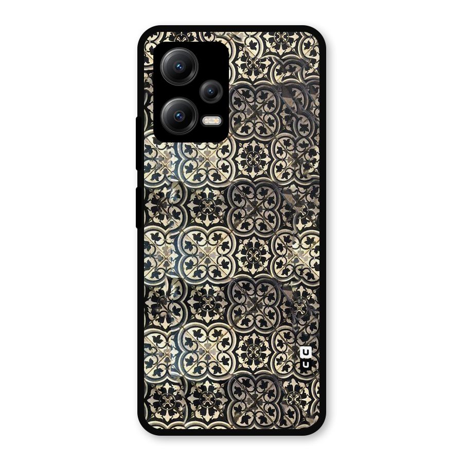 Abstract Tile Metal Back Case for Redmi Note 12 5G