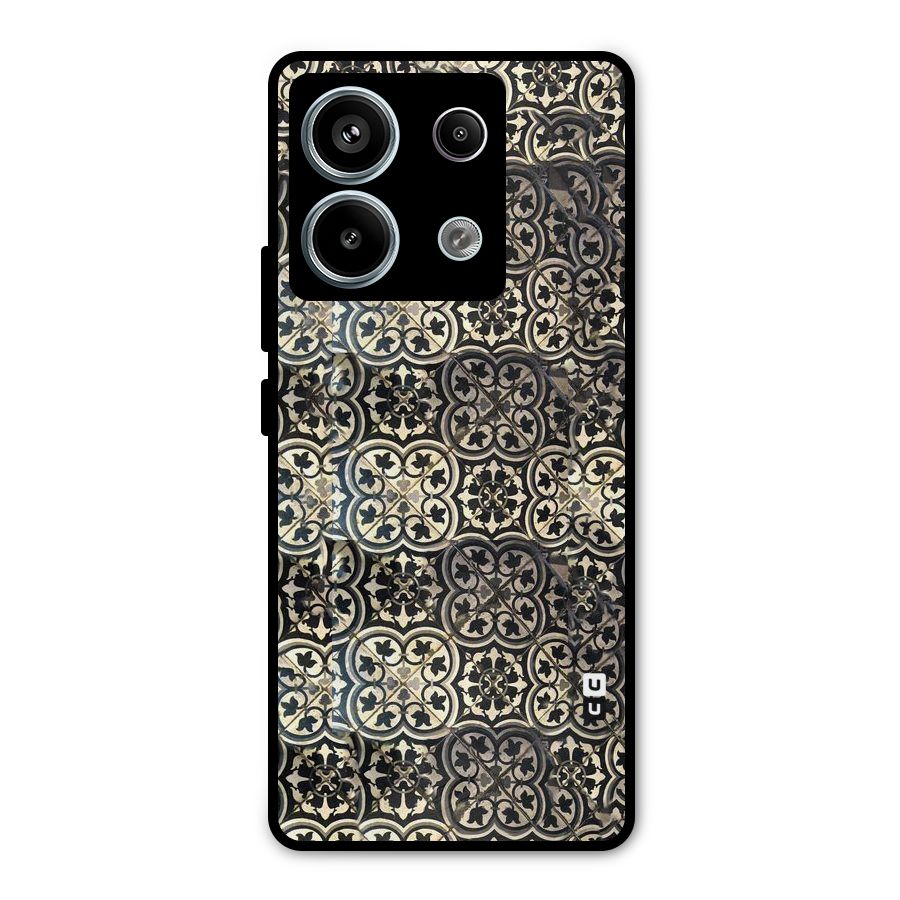 Abstract Tile Metal Back Case for Redmi Note 13 Pro 5G