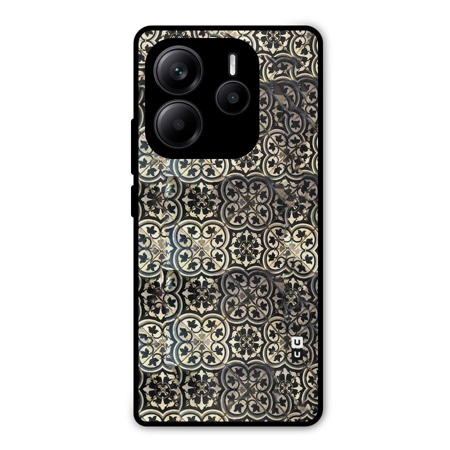 Abstract Tile Metal Back Case for Redmi Note 14 5G
