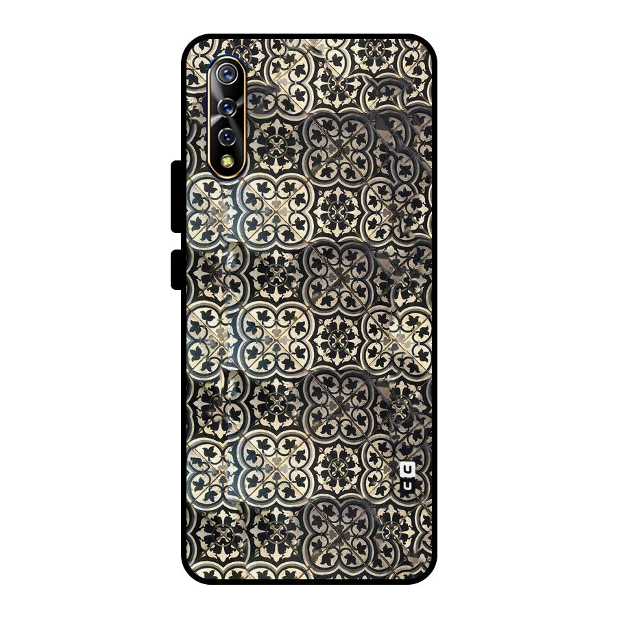 Abstract Tile Metal Back Case for Vivo S1