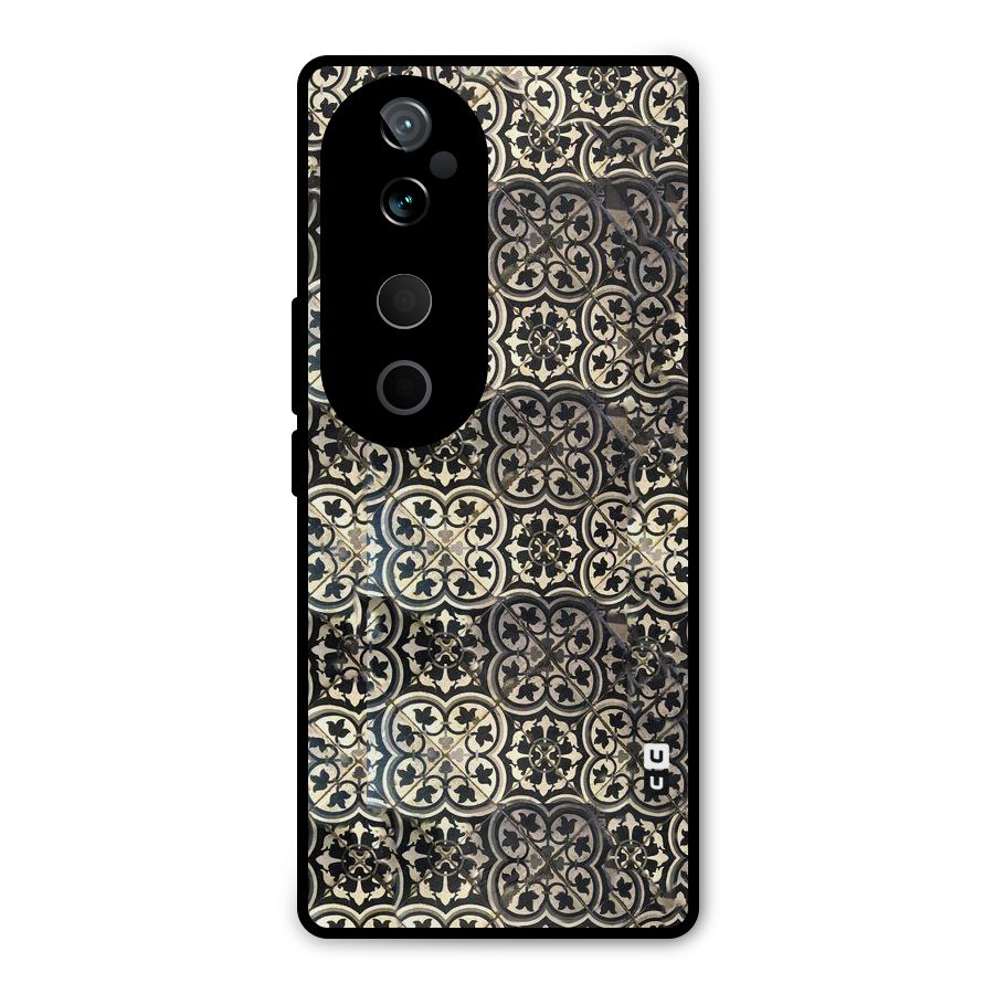 Abstract Tile Metal Back Case for Vivo T3 Ultra