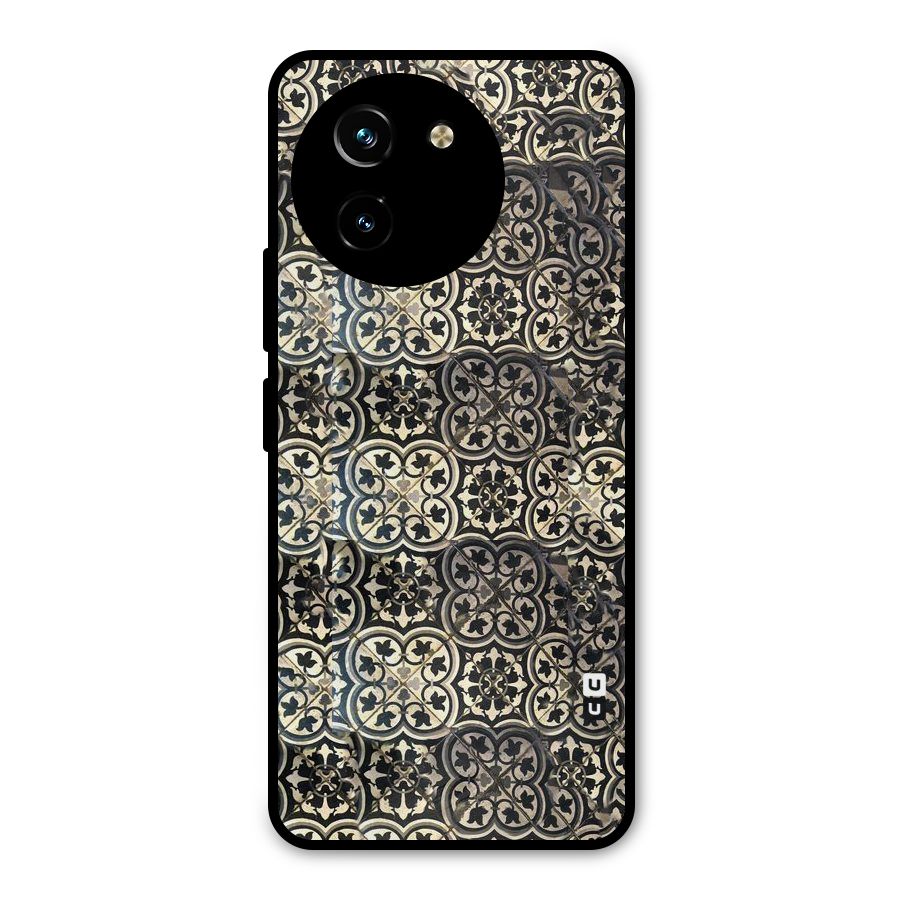Abstract Tile Metal Back Case for Vivo T3x
