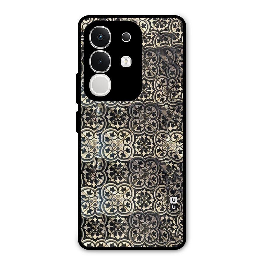 Abstract Tile Metal Back Case for Vivo T4x