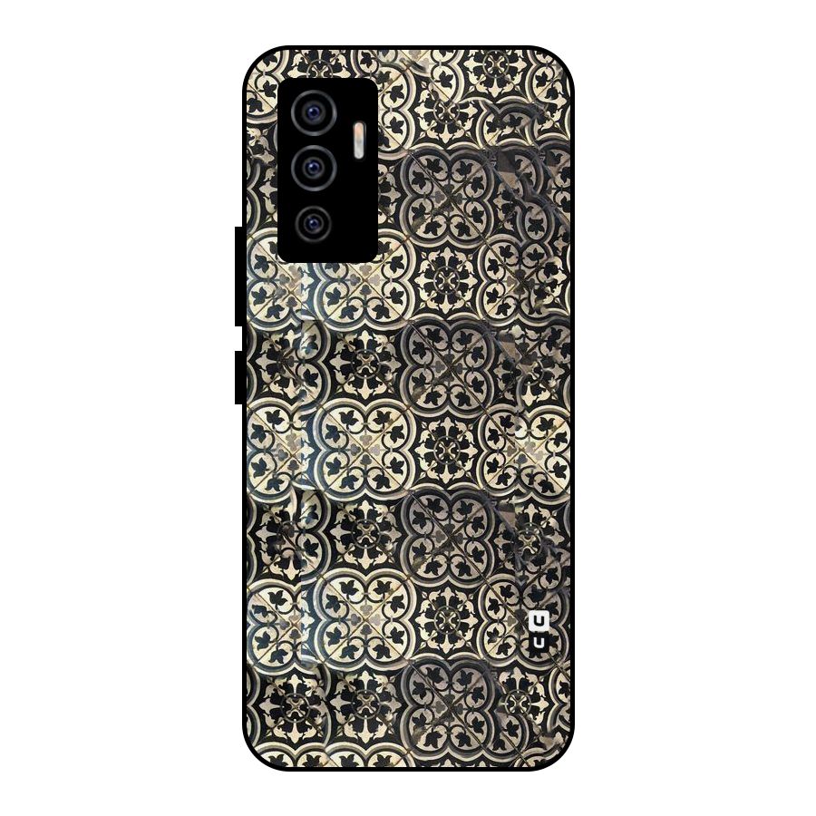 Abstract Tile Metal Back Case for Vivo V23e