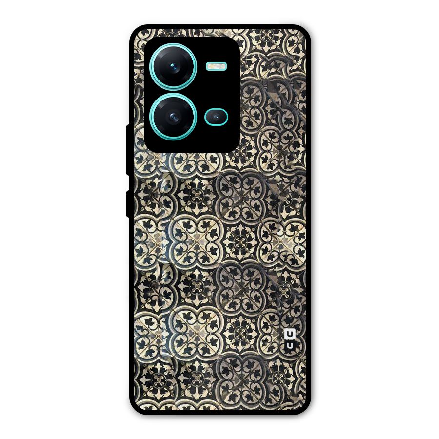 Abstract Tile Metal Back Case for Vivo V25