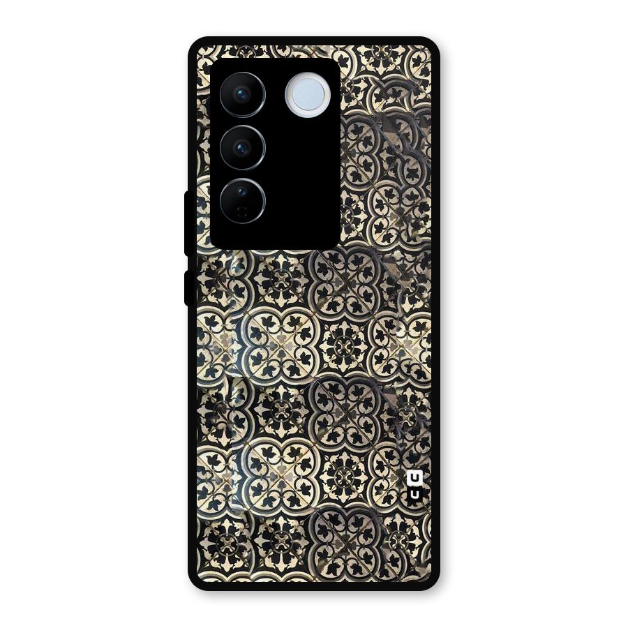 Abstract Tile Metal Back Case for Vivo V27