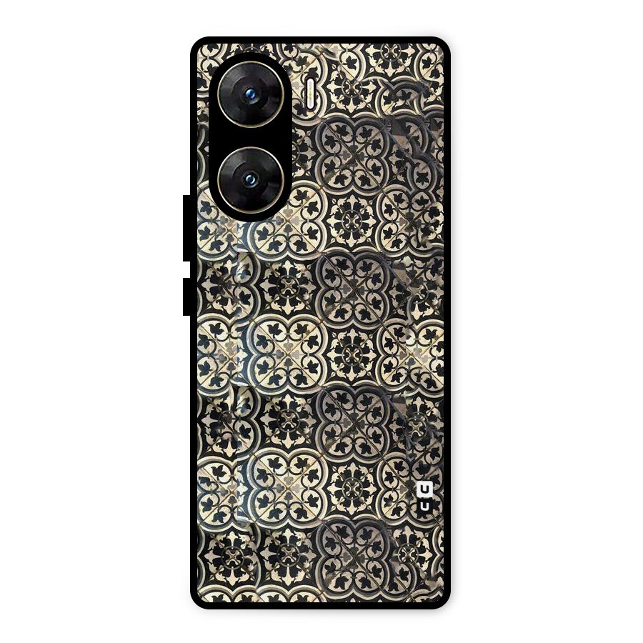 Abstract Tile Metal Back Case for Vivo V29e