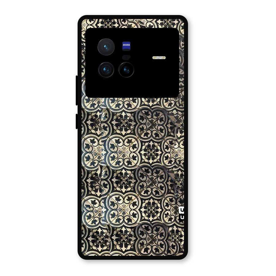 Abstract Tile Metal Back Case for Vivo X80