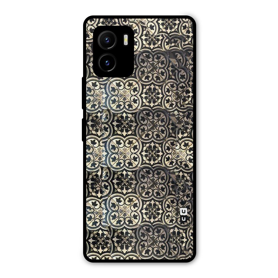 Abstract Tile Metal Back Case for Vivo Y15s