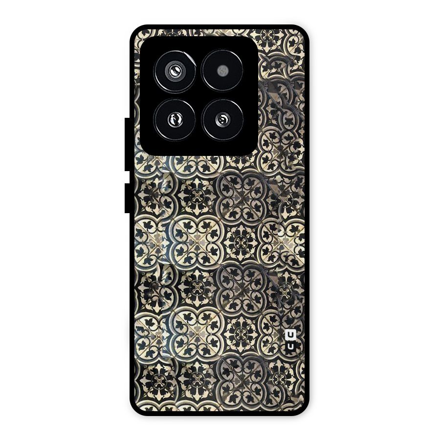 Abstract Tile Metal Back Case for Xiaomi 14 Pro