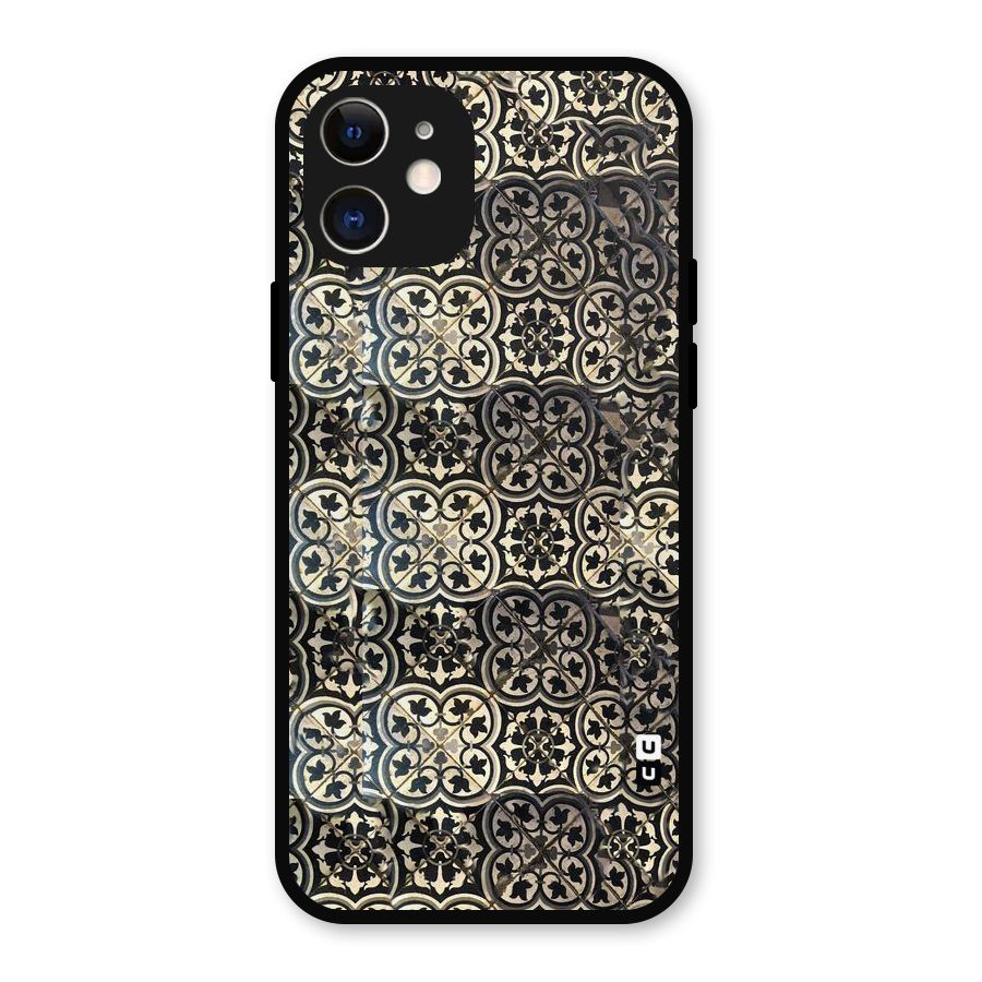 Abstract Tile Metal Back Case for iPhone 12