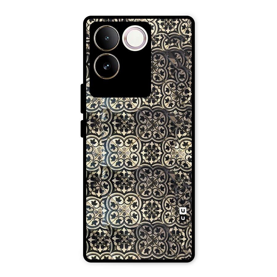 Abstract Tile Metal Back Case for iQOO Z7 Pro