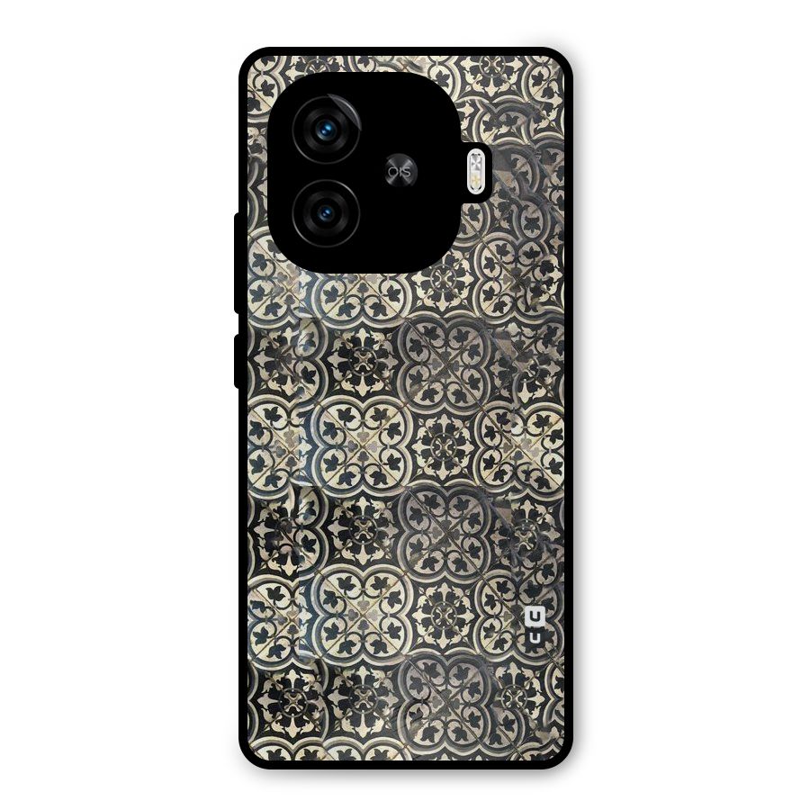 Abstract Tile Metal Back Case for iQOO Z9 Turbo
