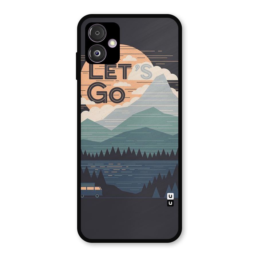 Abstract Travel Metal Back Case for Galaxy F14