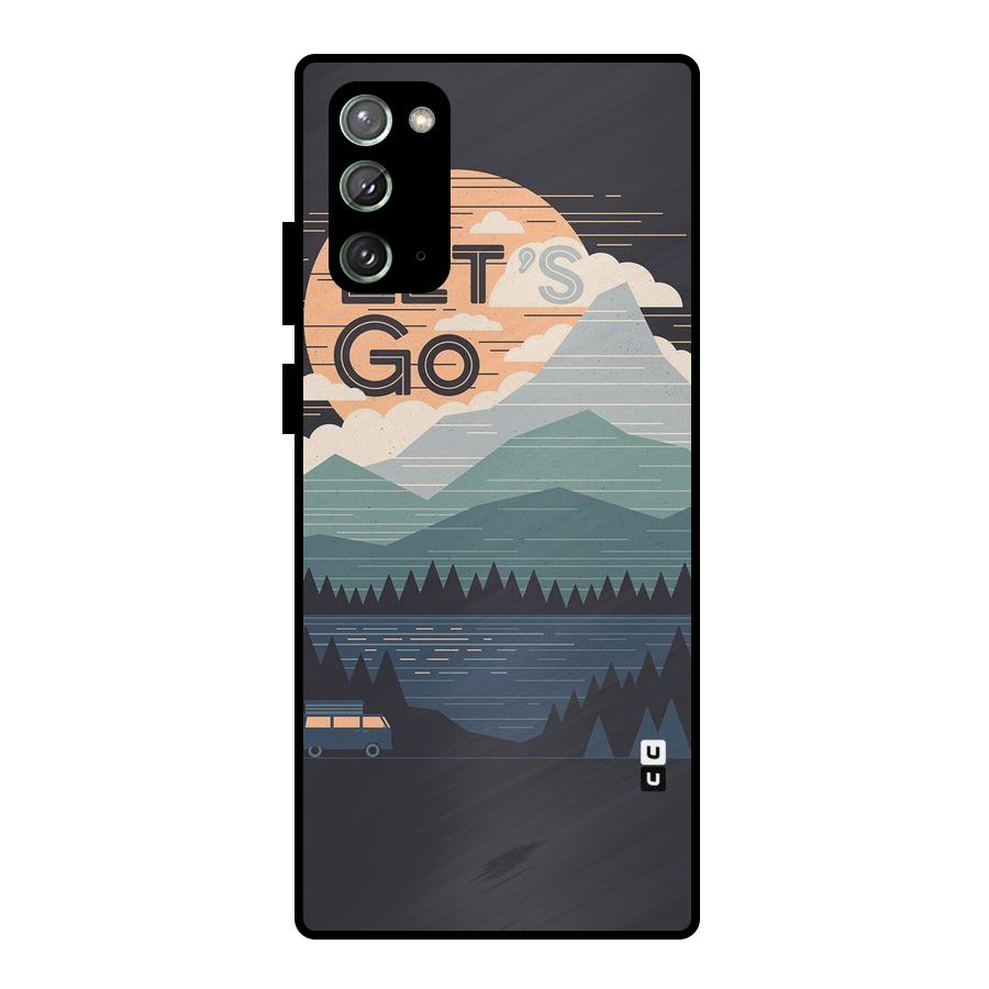 Abstract Travel Metal Back Case for Galaxy Note 20