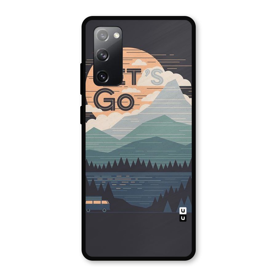 Abstract Travel Metal Back Case for Galaxy S20 FE 5G