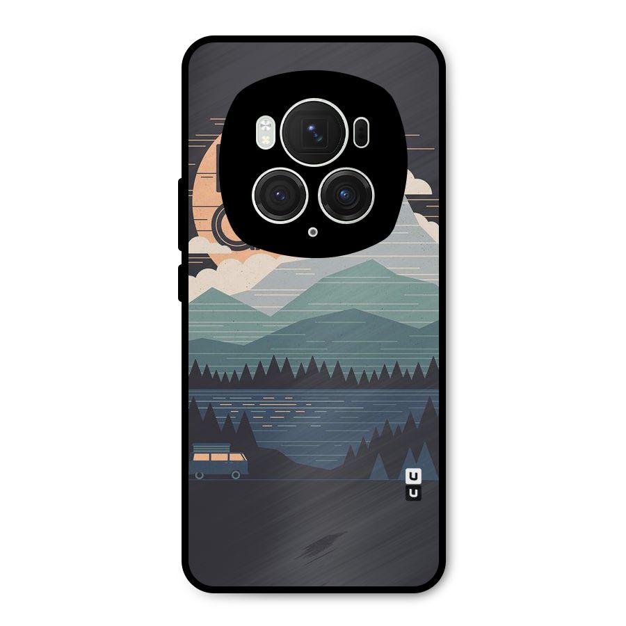 Abstract Travel Metal Back Case for Honor Magic6 Pro