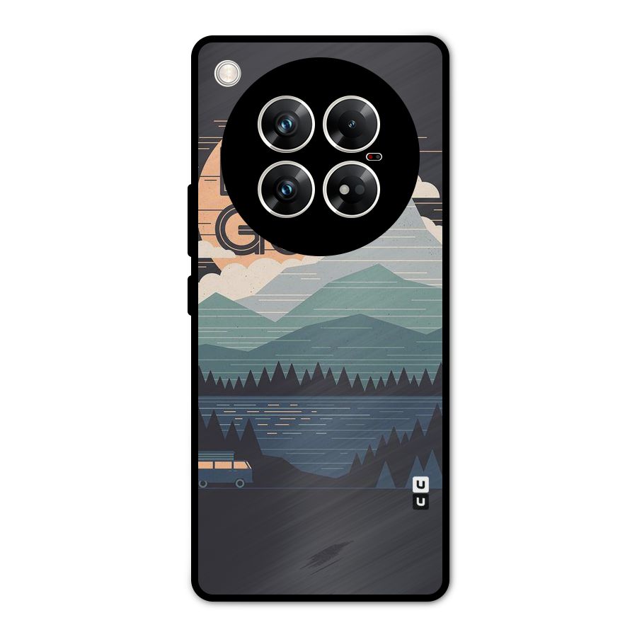 Abstract Travel Metal Back Case for Infinix Zero 40 5G